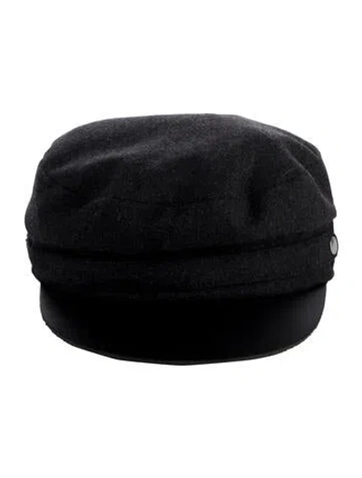Pre-owned Rag & Bone Knit Breton Hat W/tags In Black