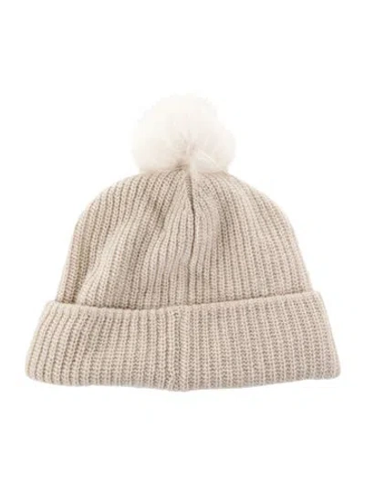 Pre-owned Rag & Bone Knit Cashmere Beanie In Neutral