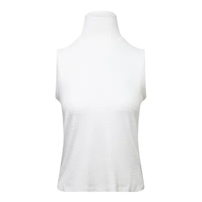 Rag & Bone Knit Turtleneck Tank In White
