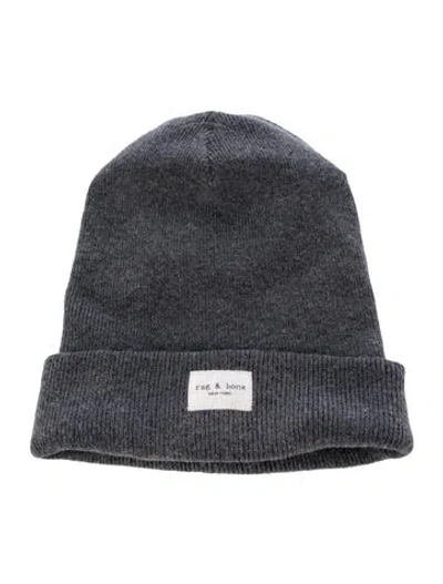 Pre-owned Rag & Bone Knit Winter Beanie In Gray