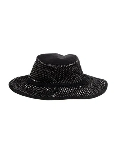 Pre-owned Rag & Bone Knitted Bucket Hat In Black/white