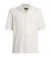 Rag & Bone Knitted Camp-collar Polo Shirt In White