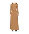 Rag & Bone Khaki Luca Draped Maxi Dress