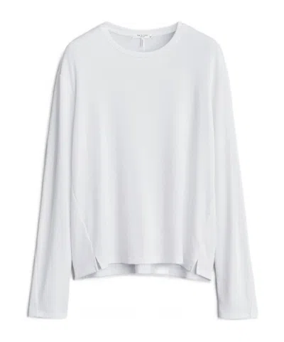 Rag & Bone Knitted Long-sleeved T-shirt In White