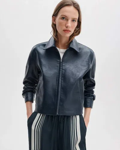 Rag & Bone Krista Faux-leather Jacket In Multi