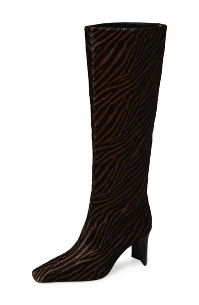 Rag & Bone Kristie Genuine Calf Hair Knee High Boot In Multi