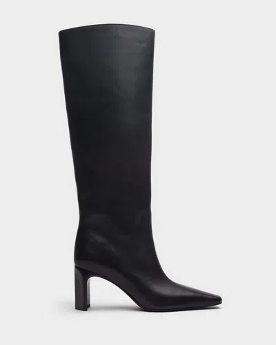 Rag & Bone Kristie Leather Knee-high Boot In Black