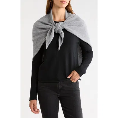 Rag & Bone Kristie Reversible Wool Triangle Shawl In Pearl Gray Multi