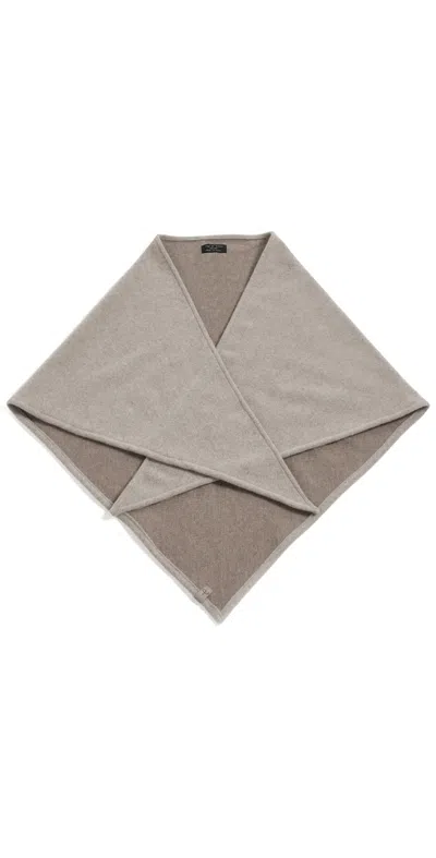 Rag & Bone Kristie Triangle Shawl Dark Sand Multi