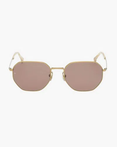 Rag & Bone Kyle Aviator Sunglasses In Gold