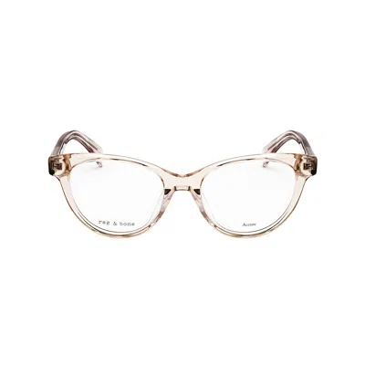 Rag & Bone Rag And Bone Ladies Beige Cat Eye Eyeglass Frames Rnb3048 In White