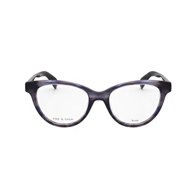 Rag & Bone Rag And Bone Ladies Blue Cat Eye Eyeglass Frames Rnb3048-2 In Purple