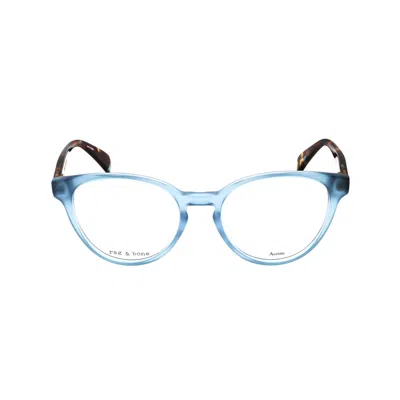 Rag & Bone Rag And Bone Ladies Blue Cat Eye Eyeglass Frames Rnb3062-1 In Multi