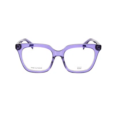 Rag & Bone Rag And Bone Ladies Blue Cat Eye Eyeglass Frames Rnb3076/g-1 In Purple