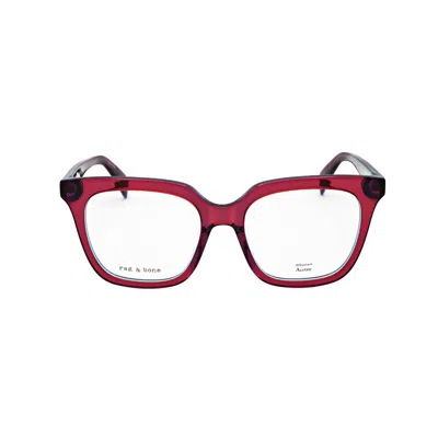 Rag & Bone Rag And Bone Ladies Blue Cat Eye Eyeglass Frames Rnb3076/g-2 In Red