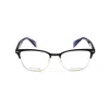 Rag & Bone Rag And Bone Ladies Blue Rectangular Eyeglass Frames Rnb3022-1 In Black