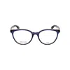 Rag & Bone Rag And Bone Ladies Blue Rectangular Eyeglass Frames Rnb3029 In Blue