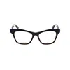 Rag & Bone Rag And Bone Ladies Blue Rectangular Eyeglass Frames Rnb3035 In Black