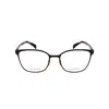 Rag & Bone Rag And Bone Ladies Blue Rectangular Eyeglass Frames Rnb3058/g-2 In Black