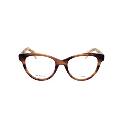 Rag & Bone Rag And Bone Ladies Brown Cat Eye Eyeglass Frames Rnb3048-3 In Multi