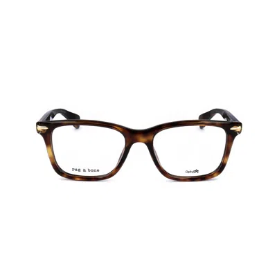 Rag & Bone Rag And Bone Ladies Brown Navigator Eyeglass Frames Rnb7041/g In Multi