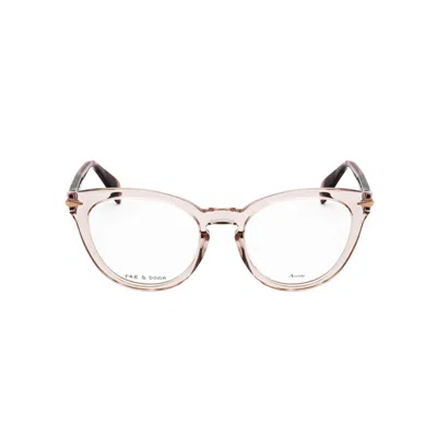 Rag & Bone Rag And Bone Ladies Brown Phantos Eyeglass Frames Rnb3078-1 In Pink