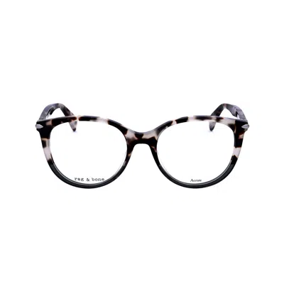 Rag & Bone Rag And Bone Ladies Brown Rectangular Eyeglass Frames Rnb3023-2 In Multi