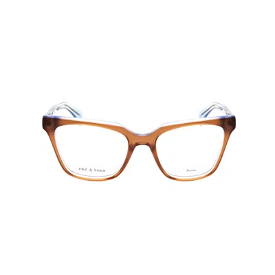 Rag & Bone Rag And Bone Ladies Brown Rectangular Eyeglass Frames Rnb3057-2