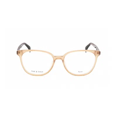Rag & Bone Rag And Bone Ladies Brown Rectangular Eyeglass Frames Rnb3059-1 In Multi