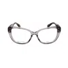 Rag & Bone Rag And Bone Ladies Grey Rectangular Eyeglass Frames Rnb3061 In Gray