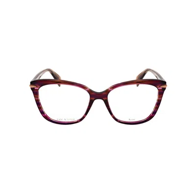 Rag & Bone Rag And Bone Ladies Multi-color Butterfly Eyeglass Frames Rnb3077 In Pink