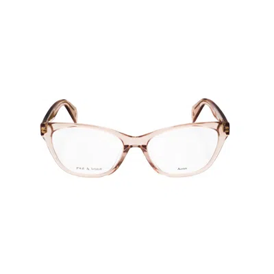 Rag & Bone Rag And Bone Ladies Pink Rectangular Eyeglass Frames Rnb3039