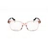Rag & Bone Rag And Bone Ladies Pink Rectangular Eyeglass Frames Rnb3045 In Multi