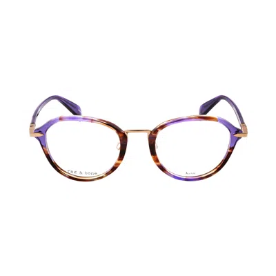 Rag & Bone Rag And Bone Ladies Purple Phantos Eyeglass Frames Rnb3067/g In Multi