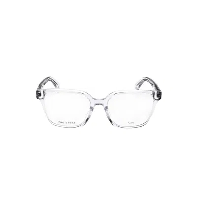 Rag & Bone Rag And Bone Ladies White Rectangular Eyeglass Frames Rnb3045-2