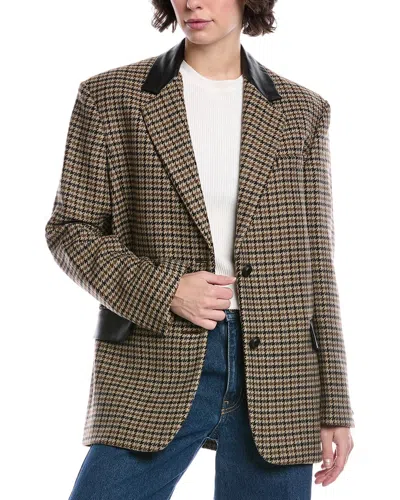 RAG & BONE LAINEY ITALIAN HOUNDSTOOTH WOOL BLAZER