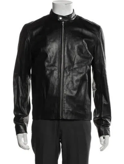 Pre-owned Rag & Bone Lamb Leather Moto Jacket W/ Tags In Black