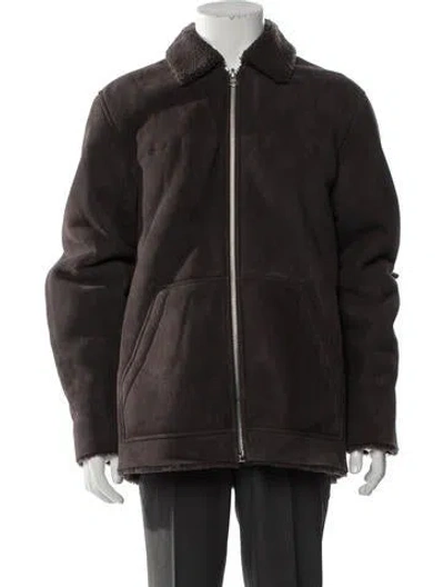 Pre-owned Rag & Bone Lamb Leather Moto Jacket W/ Tags In Gray