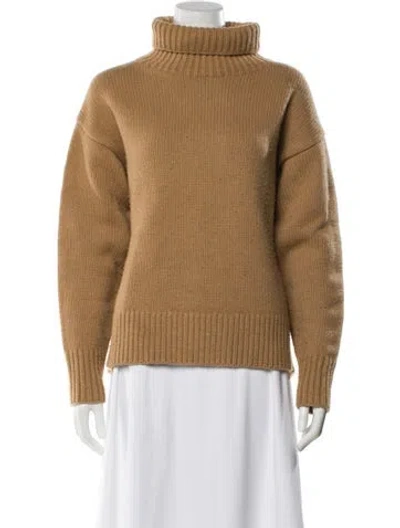 Pre-owned Rag & Bone Lambswool Turtleneck Sweater In Neutral