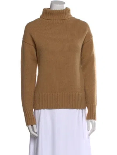Pre-owned Rag & Bone Lambswool Turtleneck Sweater In Neutral
