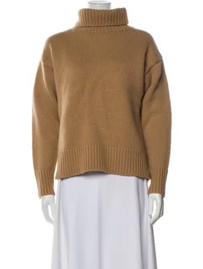 Pre-owned Rag & Bone Lambswool Turtleneck Sweater In Neutral