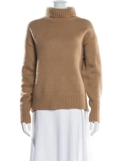 Pre-owned Rag & Bone Lambswool Turtleneck Sweater In Neutral