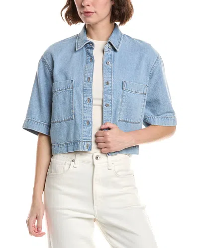 Rag & Bone Lana Denim Top In Blue
