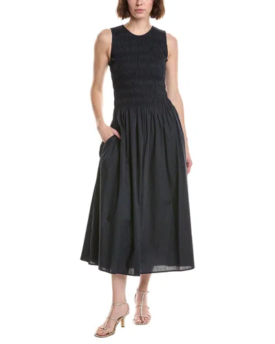 Rag & Bone Lane Smocked Dress In Black