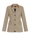 Rag & Bone Lapel Long-sleeved Suit Jacket In Brown