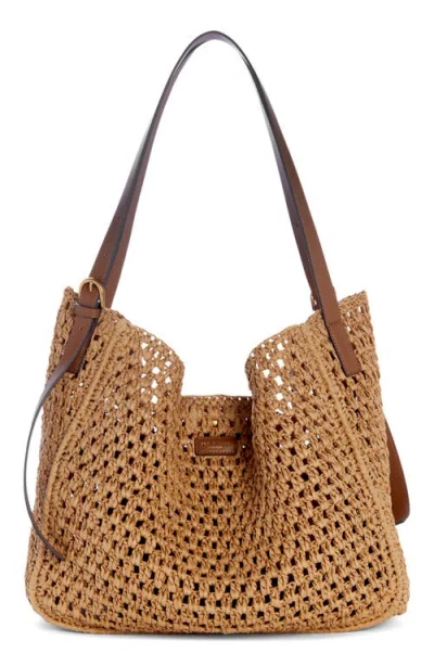Rag & Bone Large River Straw Tote In Neutral