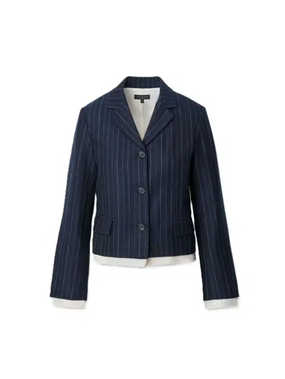 Rag & Bone Lawrence Blazer In Blue