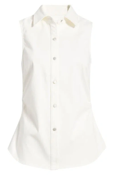 Rag & Bone Leah Airflex Sleeveless Shirt In White