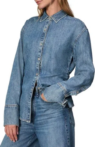 RAG & BONE RAG & BONE LEAH ULTRA FEATHERWEIGHT DENIM BUTTON-UP SHIRT
