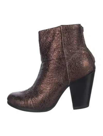 Pre-owned Rag & Bone Leather Animal Print Boots